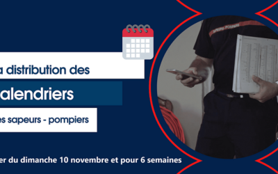 Distribution des calendriers des sapeurs pompiers de Lunel