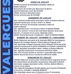 Programme Fête d’été 2025