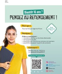 Bientôt 16 ans ? Pensez au recensement !