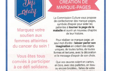 Octobre Rose : défi créatif
