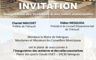 Inauguration des vestiaires & des salles associatives