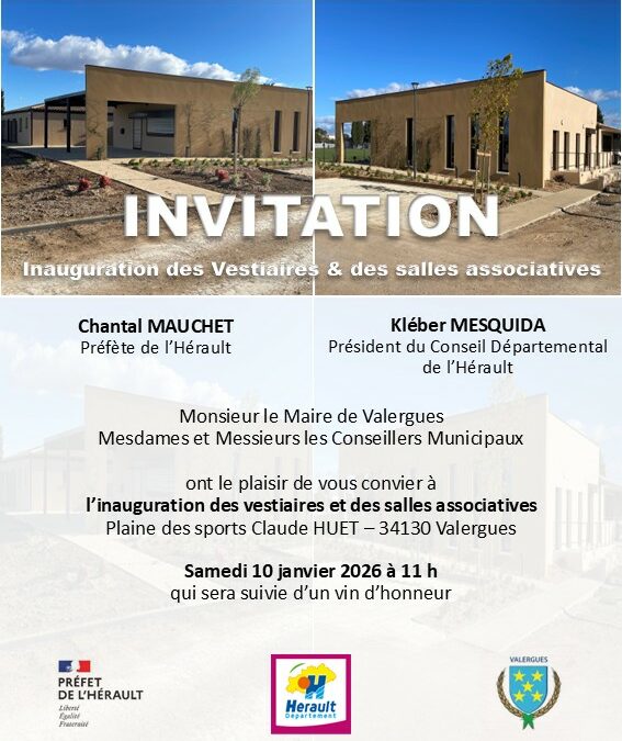 Inauguration des vestiaires & des salles associatives