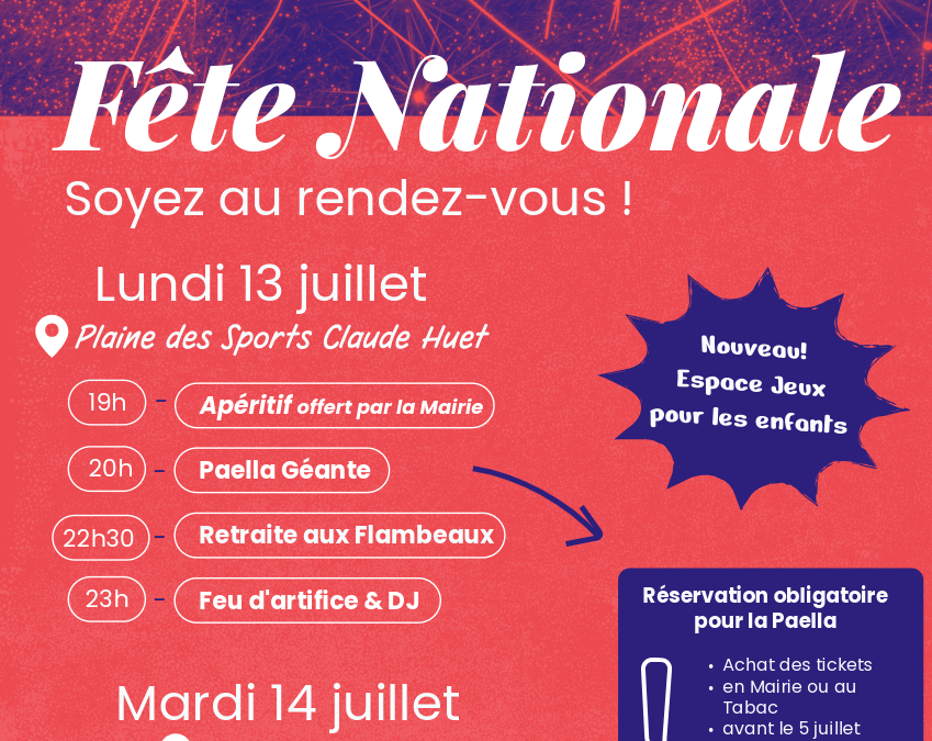 Fête Nationale – 2 jours de Célébrations